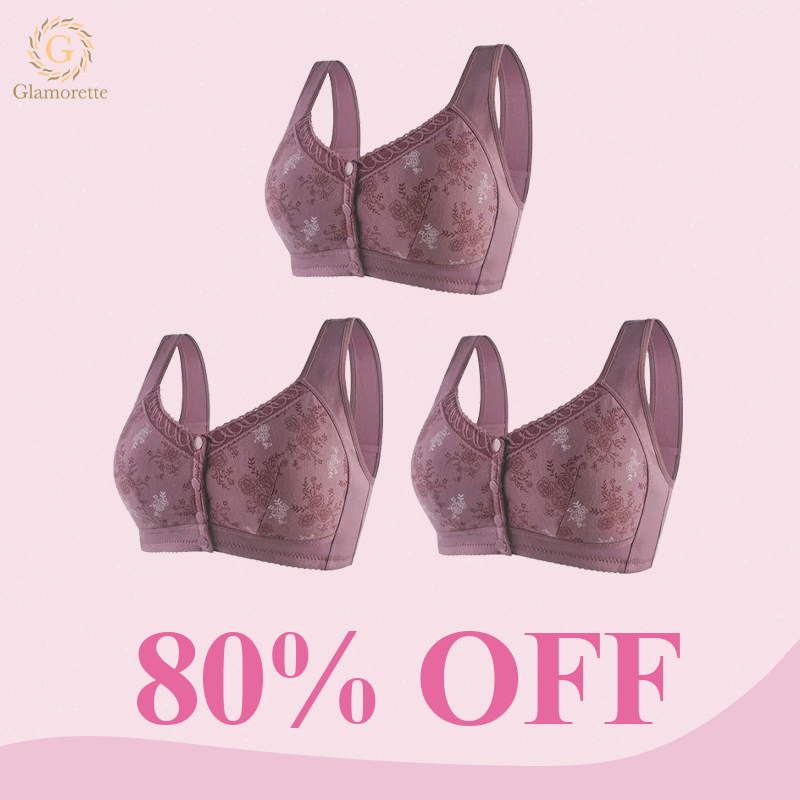 Glamorette - LAST DAY 70% OFF - Cotton Front Closure Bra