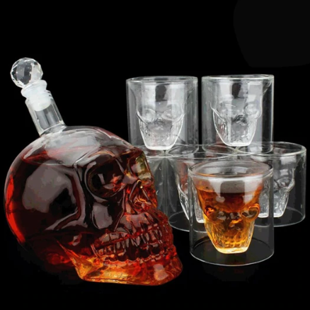 Glass Skull Decanter