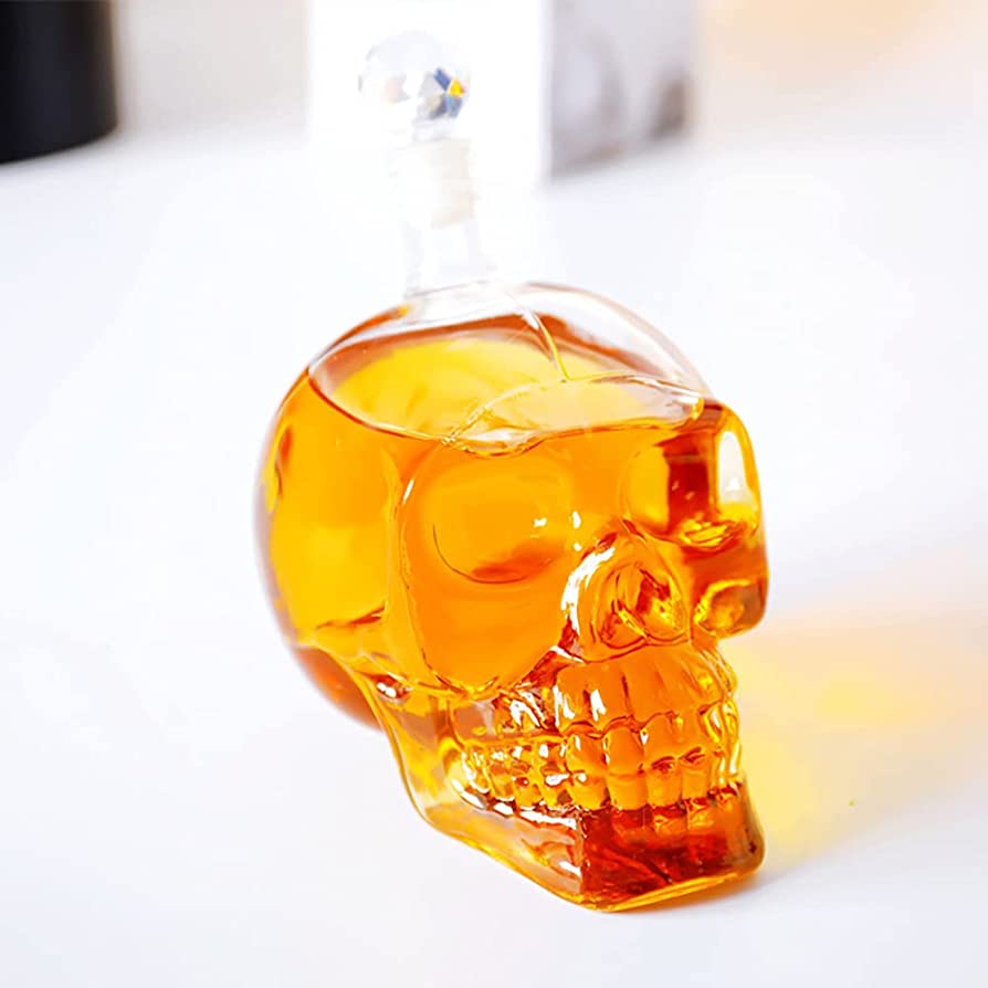 Glass Skull Decanter