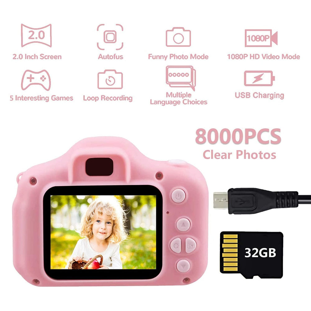 HD SCREEN CHARGABLE DIGITAL MINI CAMERA KIDS