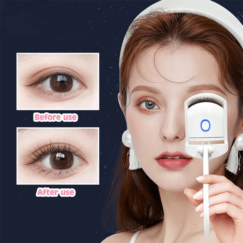 HEATED EYELASH CURLER ELECTRIC TEMPERATURE CONTROL MINI EYELASH CURLER ELECTRIC PORTABLE CHARGING