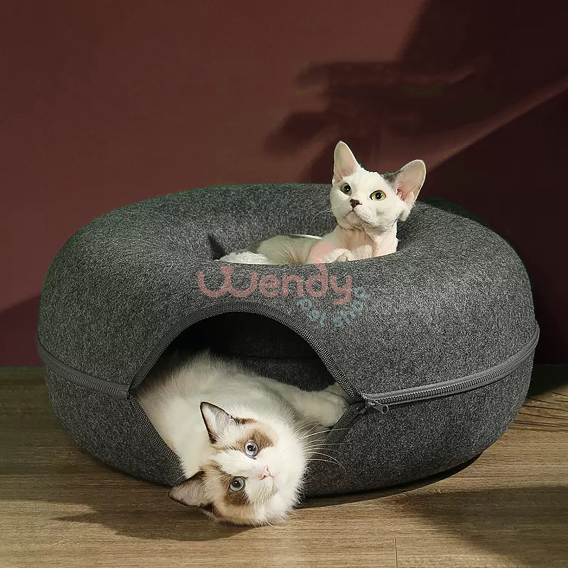 Wendypetshop | "Hide-and-seek" Cat Tunnel Bed