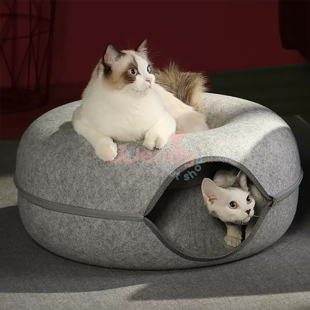 Wendypetshop | "Hide-and-seek" Cat Tunnel Bed