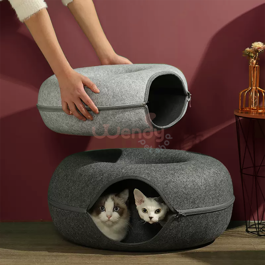 Wendypetshop | "Hide-and-seek" Cat Tunnel Bed