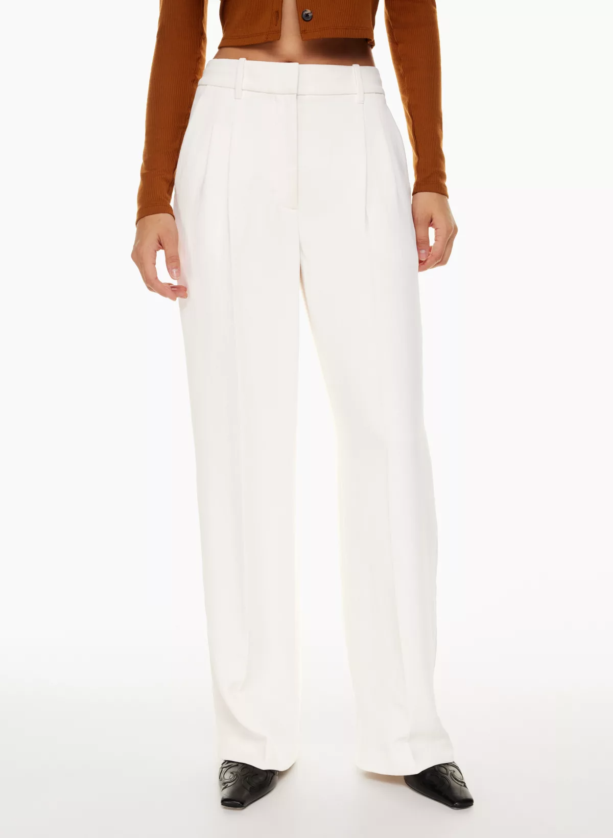 High Waist Tailored Wide Leg Pants 