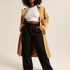 High Waist Tailored Wide Leg Pants 