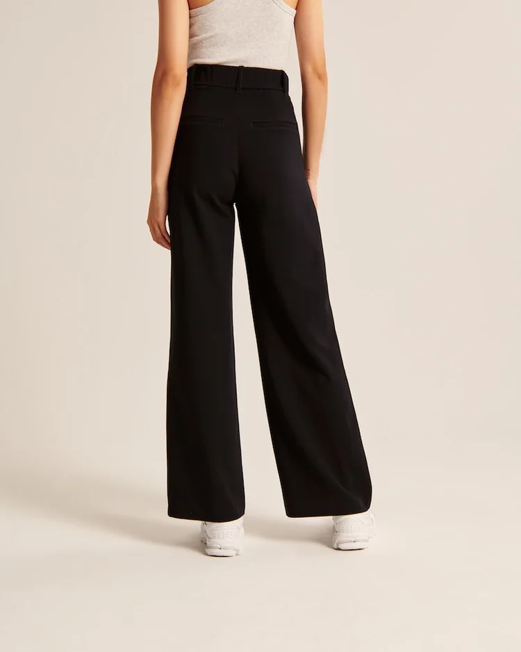 High Waist Tailored Wide Leg Pants 