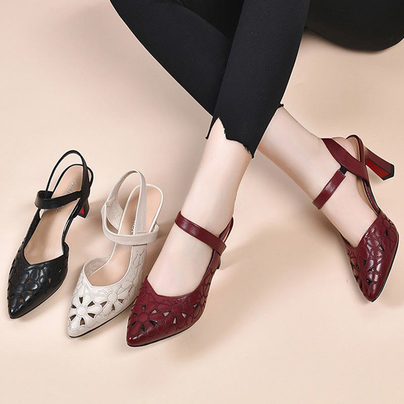 Hollow Pointed Toe Ladies Sandals (50% OFF)