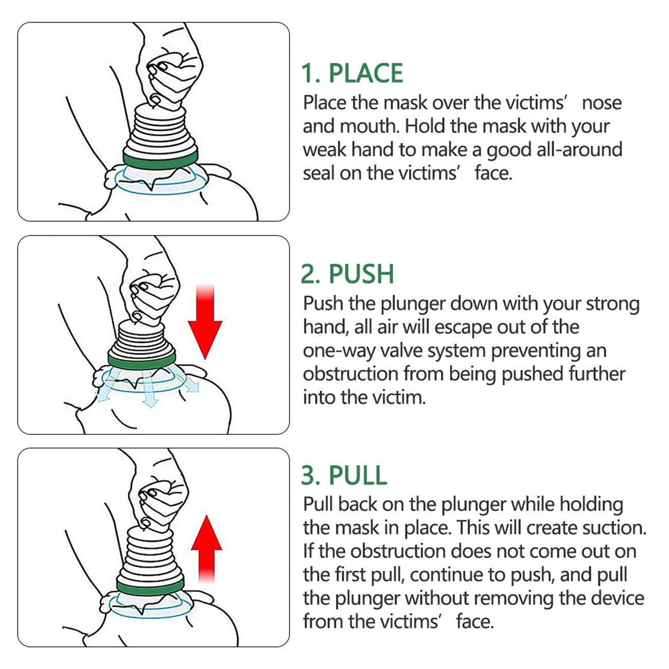 (Home Must) Professional Choking Emergency Device for Adult and Children