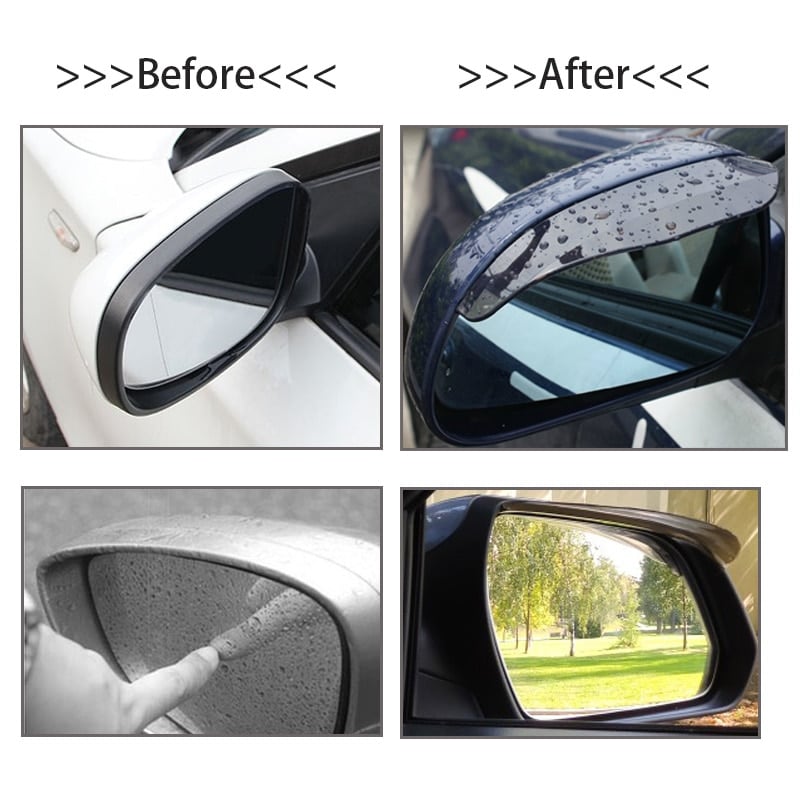 Hot Sale - 2Pcs Car Rear View Mirror Rain Eyebrow Visor