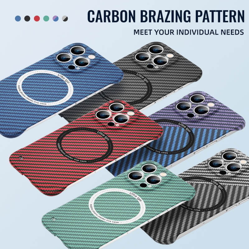 HOT SALE - iPhone Carbon Fiber Magnetic Case Cover For iPhone