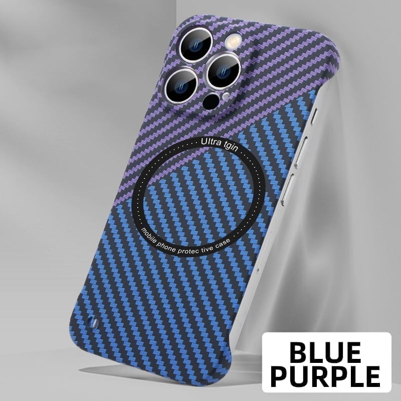 HOT SALE - iPhone Carbon Fiber Magnetic Case Cover For iPhone