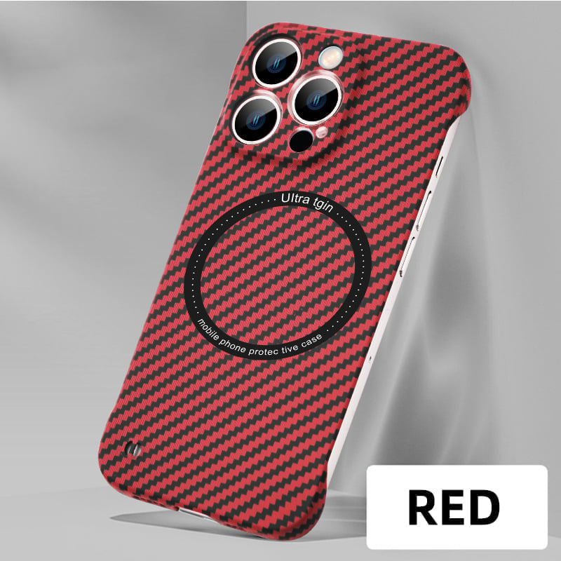 HOT SALE - iPhone Carbon Fiber Magnetic Case Cover For iPhone