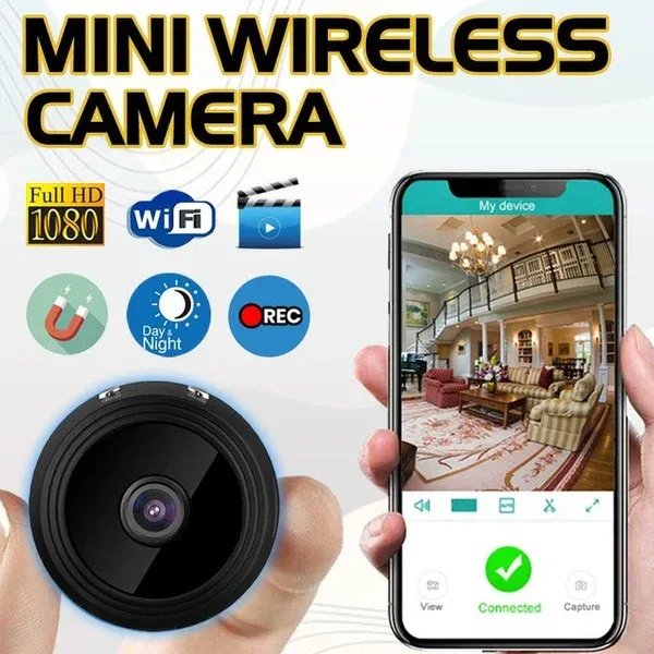 (Hot sale - Mini 1080p HD Wireless Magnetic Security Camera