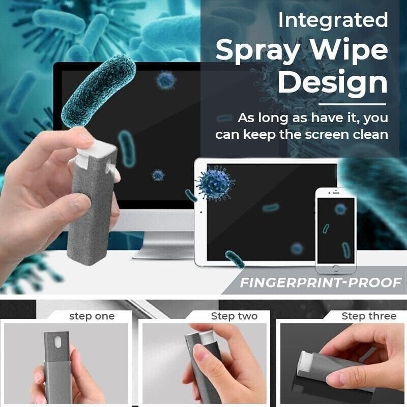 HOT SALE 50% OFF - 3 in 1 Fingerprint-proof Screen Cleaner - Keep Your Screen Clean All The Time