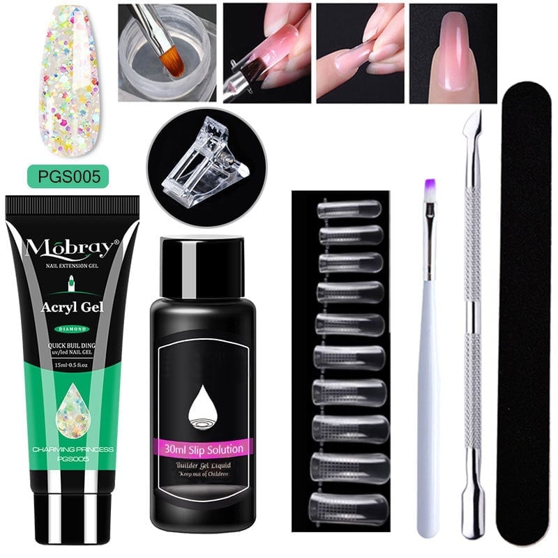 (Hot Sale) SAVE- 48% OFF - Luxury Crystal Nail Extension Gel Set