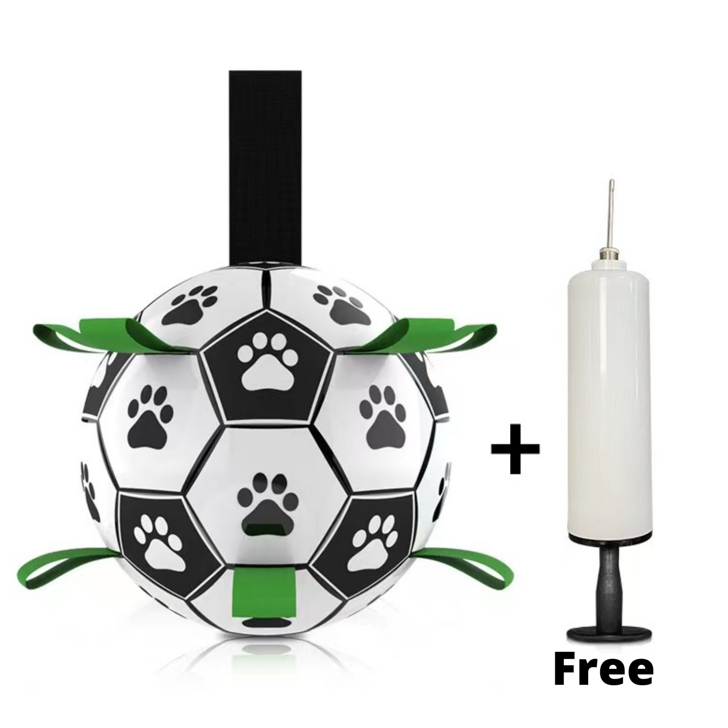 Interactive Dog Football Soccer with Grabbing Tabs