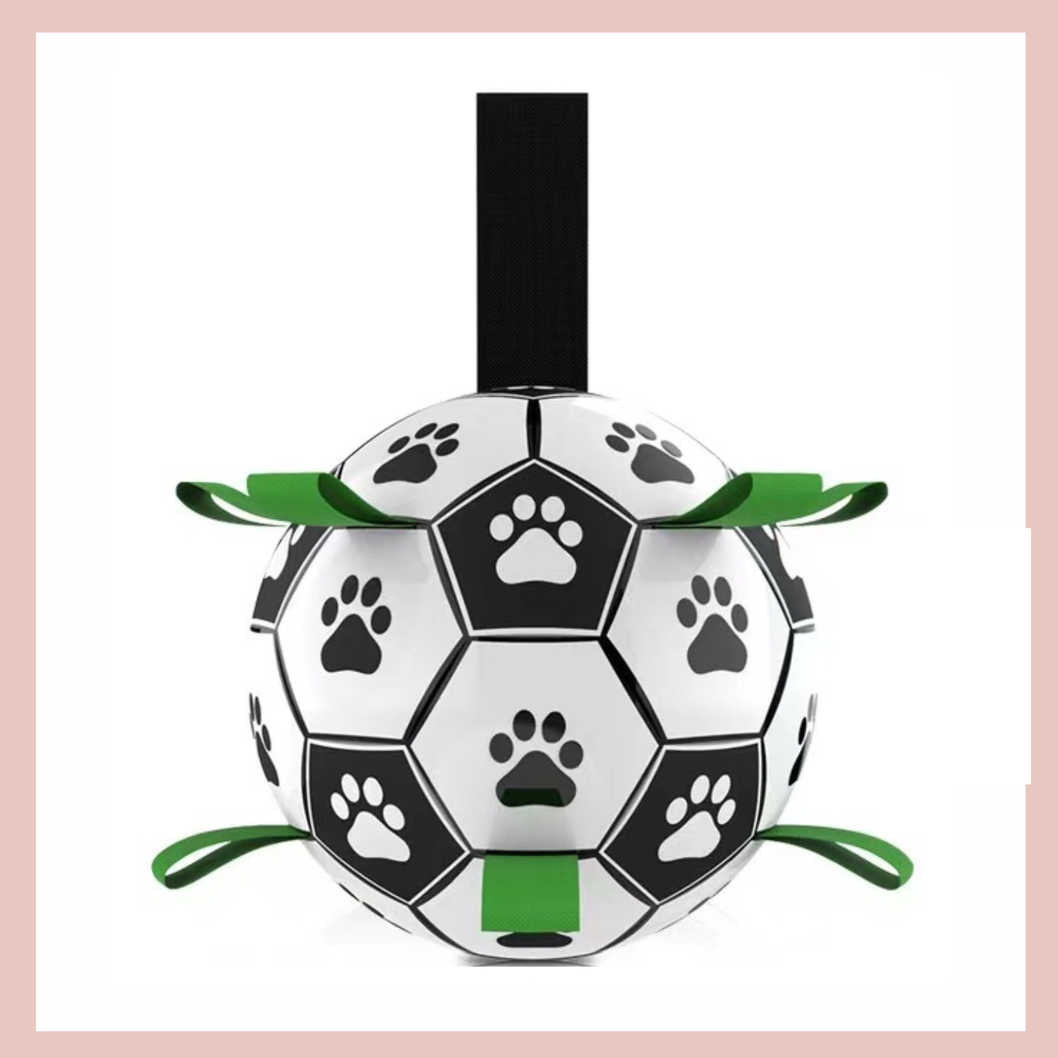 Interactive Dog Football Soccer with Grabbing Tabs