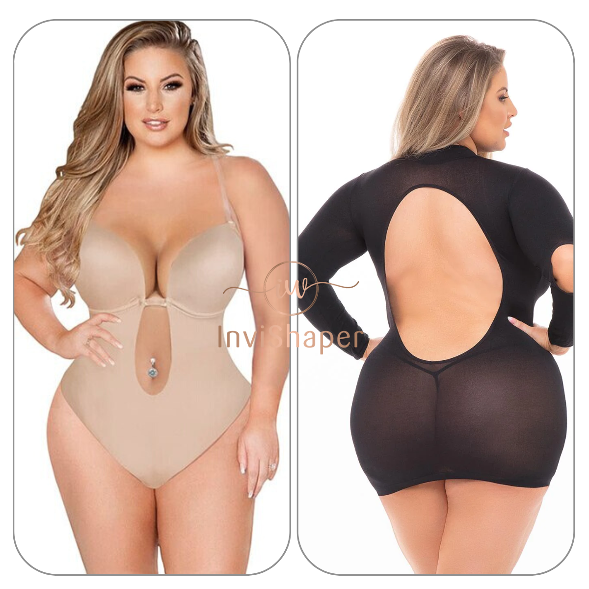 InviShaper - Plunge Backless Body Shaper Bra