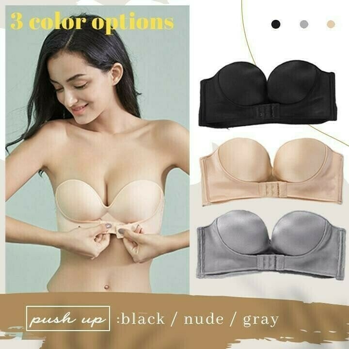 Invisible Strapless Super Push Up Bra