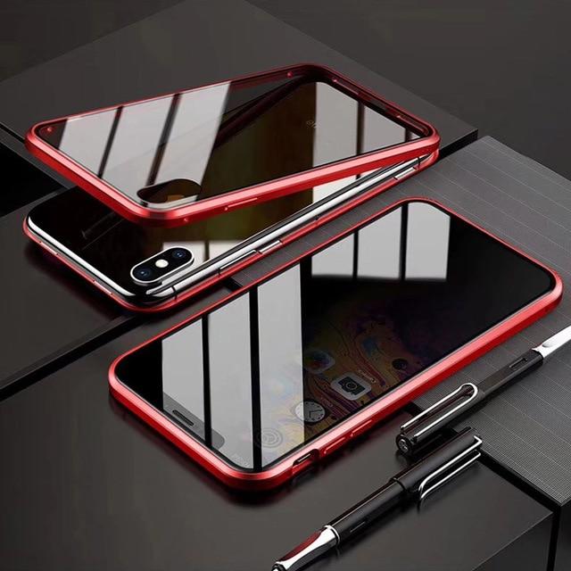 iPhone Privacy Anti-Peeping Case with Tempered Glass