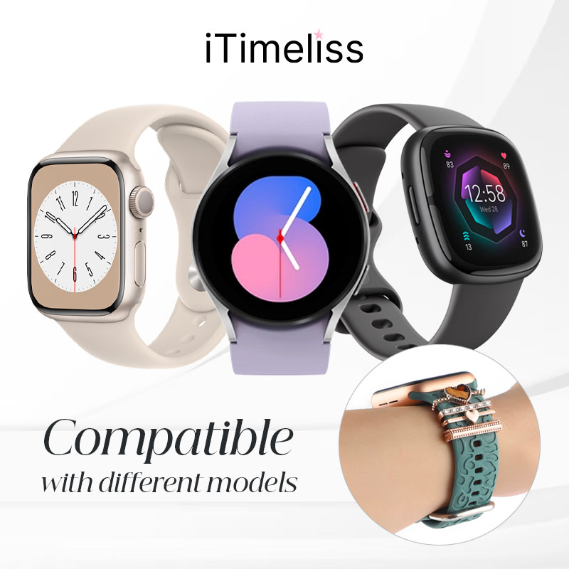 iTimeliss - Decorative Ring Set for Silicone Watch Bands