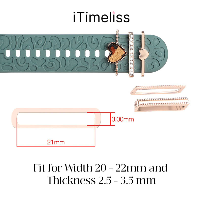 iTimeliss - Decorative Ring Set for Silicone Watch Bands