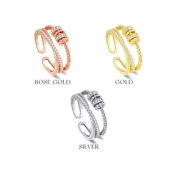 JANSIO Threanic Triple-Spin Ring (Limited time discount  last day)