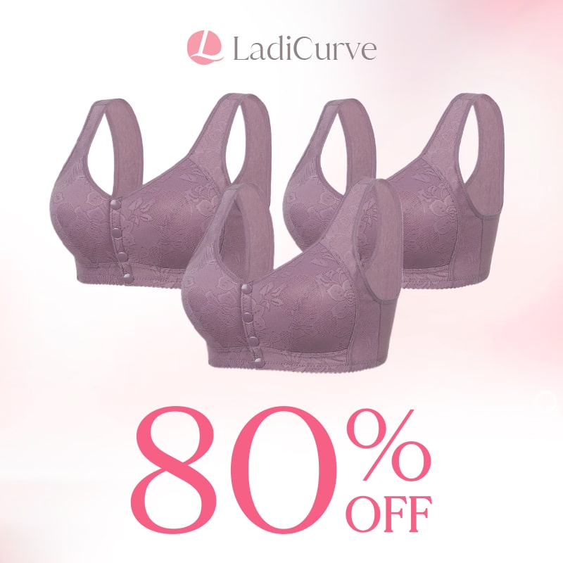 LadiCurve - Women's Cotton Front Buckle Bra