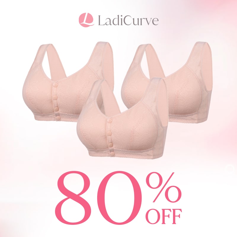 LadiCurve – Women’s Cotton Front Buckle Bra