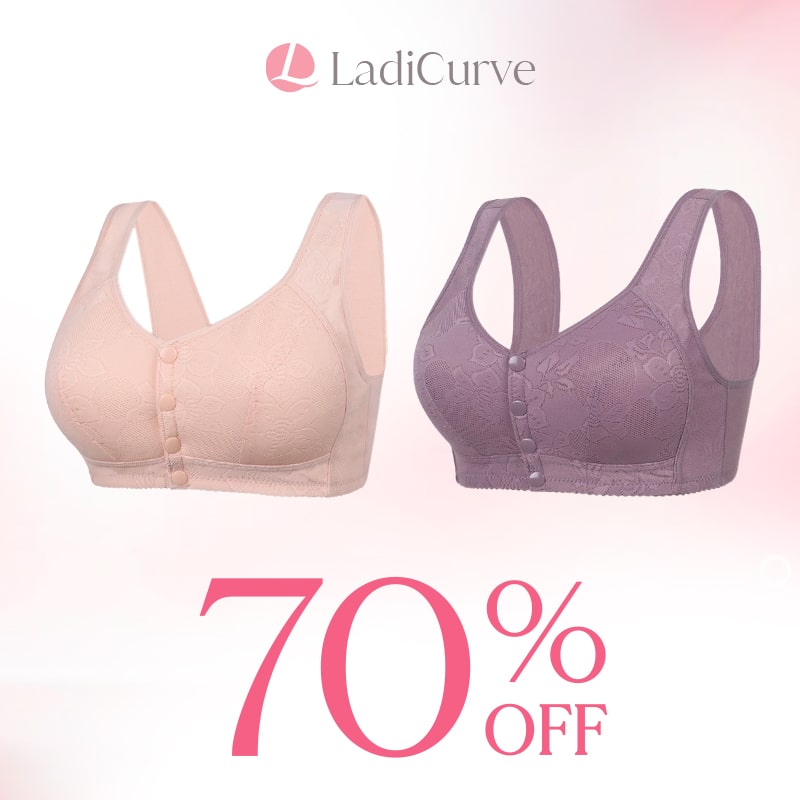 LadiCurve - Women's Cotton Front Buckle Bra