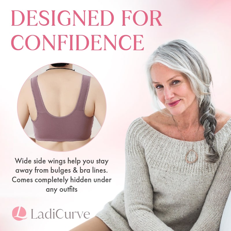 LadiCurve - Women's Cotton Front Buckle Bra