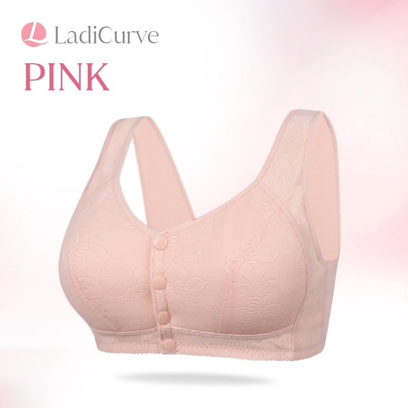 LadiCurve - Women's Cotton Front Buckle Bra