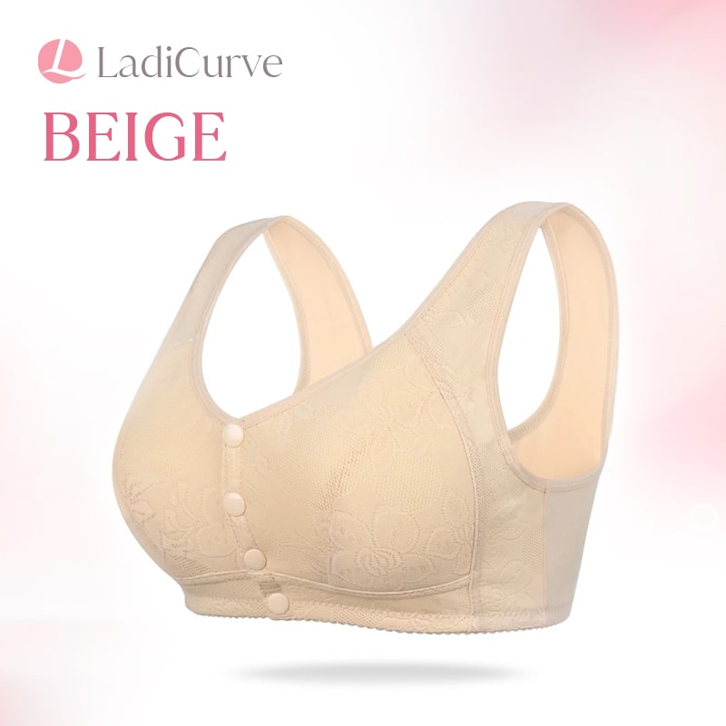 LadiCurve - Women's Cotton Front Buckle Bra