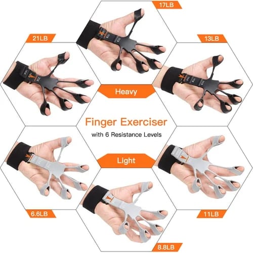 Last Day 45% OFF - 6 Resistant Level Finger Exerciser