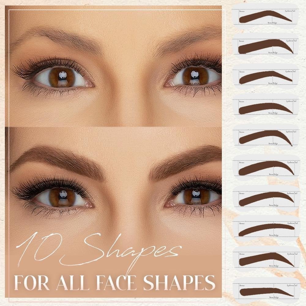 Last day 48% OFF - Perfect Brows Stencil & Stamp Kit