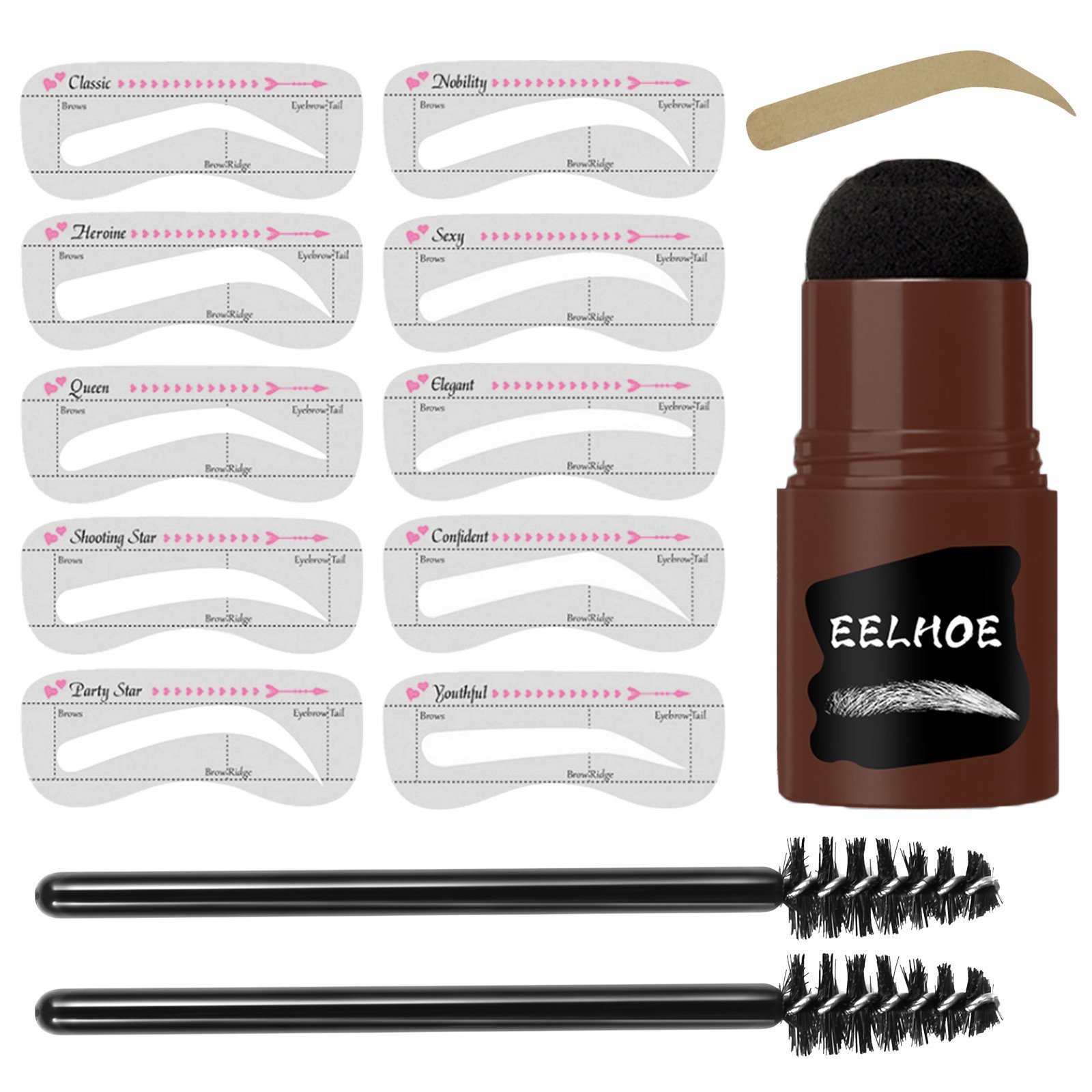 Last day 48% OFF - Perfect Brows Stencil & Stamp Kit