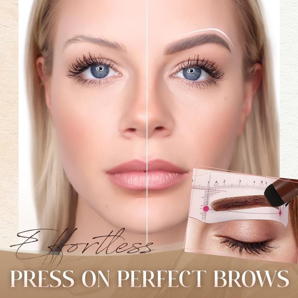 Last day 48% OFF - Perfect Brows Stencil & Stamp Kit