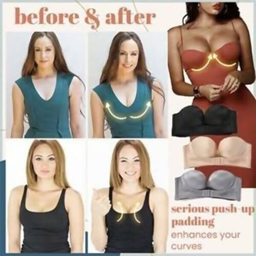 LAST DAY 49% OFF - Invisible Strapless Super Push Up Bra