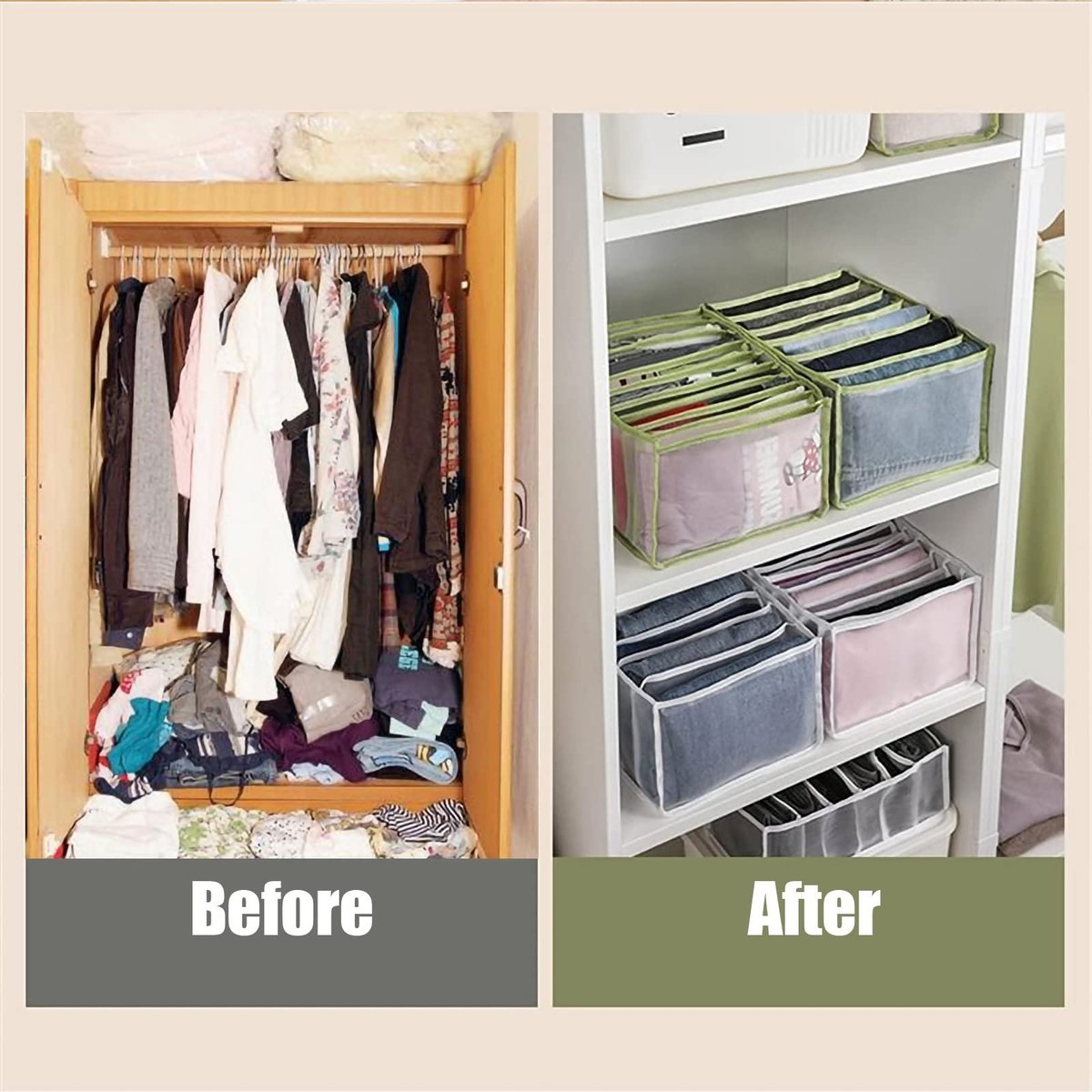 Last Day 49% OFF - Wardrobe Clothes Organizer & Buy 6 Get Extra 20% OFF