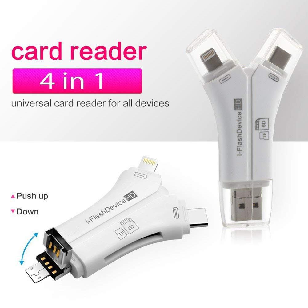 LAST DAY 49% OFF 4-in-1 Media Transfer,Universal Card Reader For All Devices