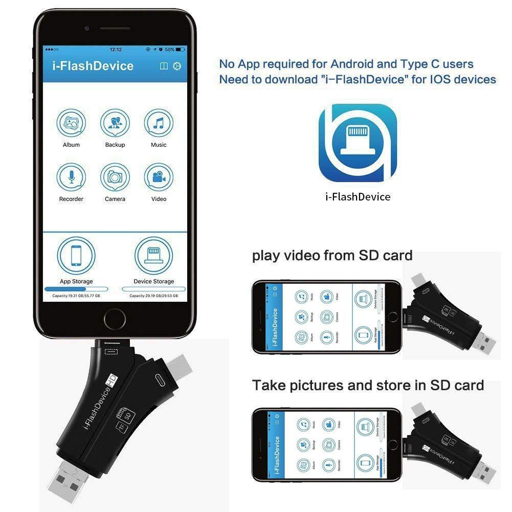 LAST DAY 49% OFF 4-in-1 Media Transfer,Universal Card Reader For All Devices