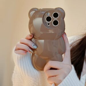 Last Day 49% OFF-Cute 3D Glitter Shockproof Bear Case for iPhone