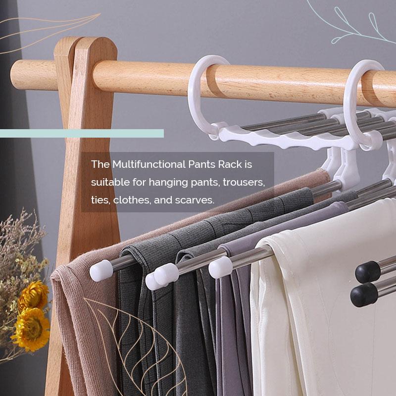 LAST DAY 49% OFF- Multi-functional Pants Rack (BUY 5 GET Extra 30% OFF)