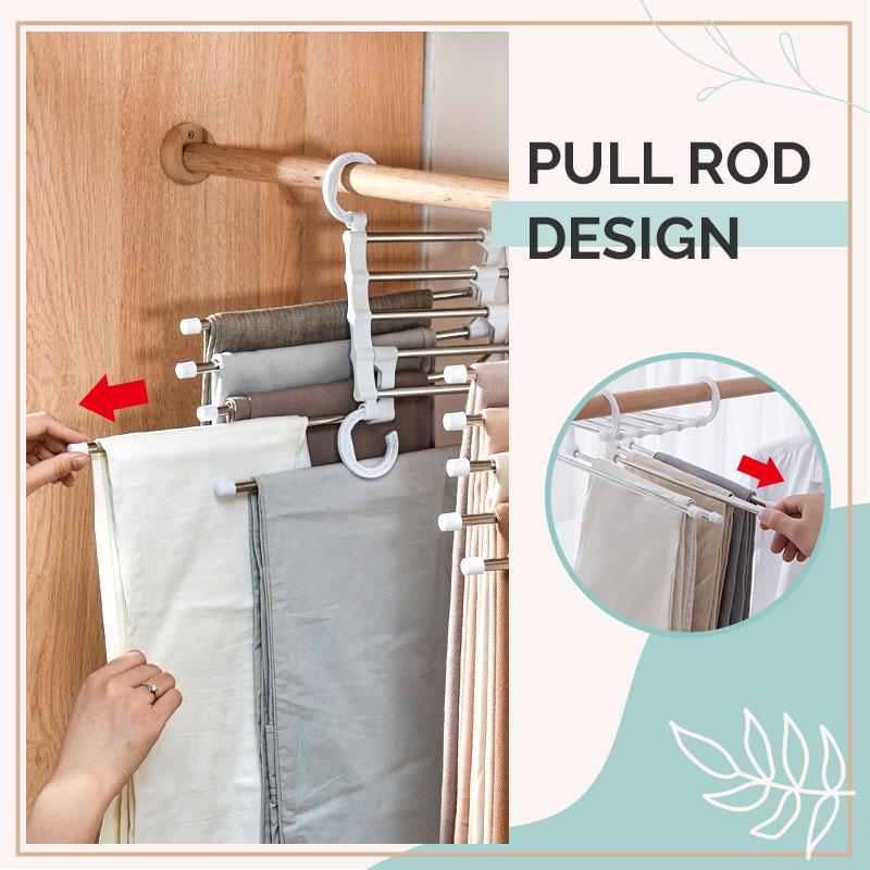 LAST DAY 49% OFF- Multi-functional Pants Rack (BUY 5 GET Extra 30% OFF)