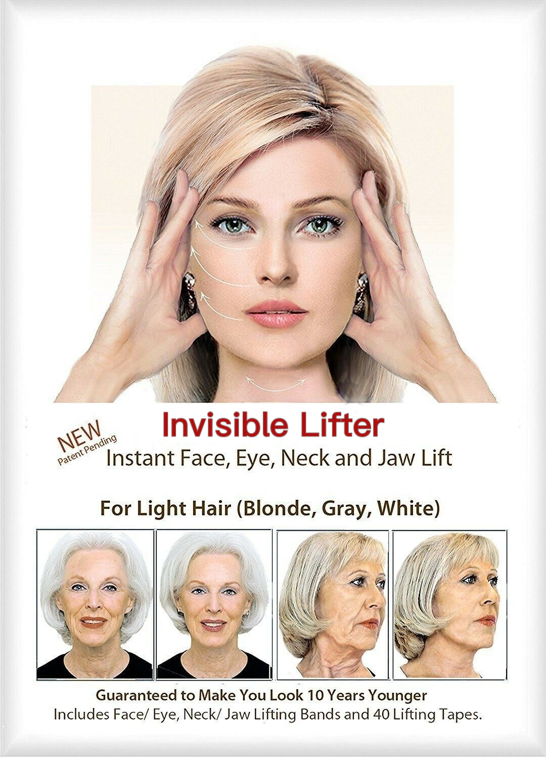 (LAST DAY-49%OFF) New Ultra Invisible Waterproof Face Lift Stickers Complete Kit