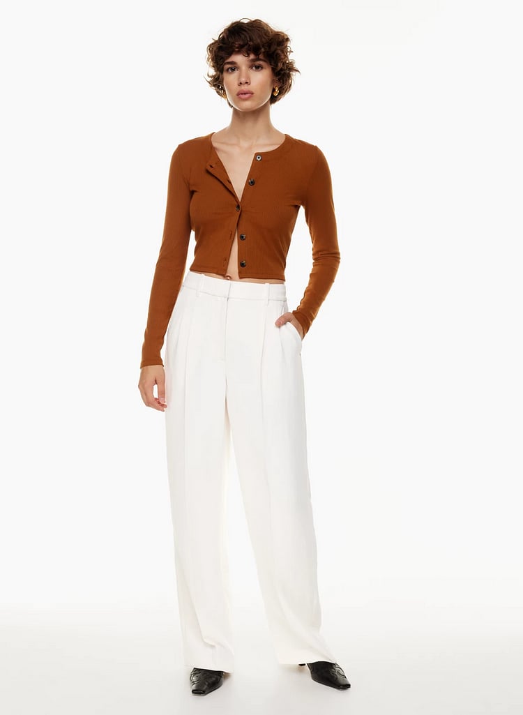 Last Day 50% OFF - HIGH WAIST TAILORED WIDE LEG PANTS