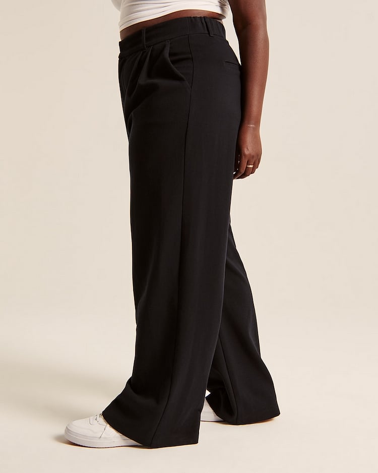 Last Day 50% OFF - HIGH WAIST TAILORED WIDE LEG PANTS