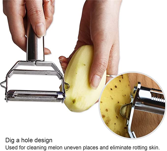 Last Day 50% OFF - Stainless Steel Multi-function Vegetable Peeler - Kitchen Helper