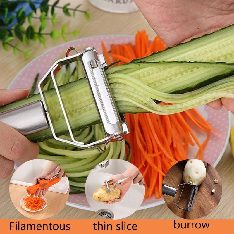 Last Day 50% OFF - Stainless Steel Multi-function Vegetable Peeler - Kitchen Helper